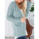 thumbnail image 3 of Jersey tipo cárdigan PRETTYGARDEN para mujer, tejido trenzado, verde (M), 3 of 9