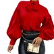 thumbnail image 1 of Blusa de manga larga para mujer, blusa de manga larga para mujer, blusa de manga larga para mujer, blusa con mangas abullonadas para mujer, tecnología de vanguardia, 1 of 4
