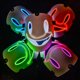 thumbnail image 2 of Máscara Led de Anime de alta invasión, máscara de Cosplay de Kuon luminosa de neón, decoración de fiesta de Halloween, máscaras Led de fiesta de Mascarada, 2 of 5