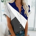 thumbnail image 2 of Blouses pour Femmes Blouse Décontractée Imprimée à Manches Courtes, 2 of 5