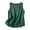 Green, variant on Crgrtght Women Linen Curved Hem Round Neck Sleeveless Casual Basic Loose Tank Tops Button Shirt, Blue XXL