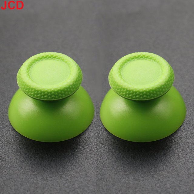2pcs 3D Analog Joystick Stick For PS5 Controller Analogue Thumbsticks Caps Mushroom Game Head Rocker Replacement green