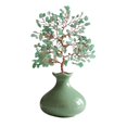 thumbnail image 1 of Árbol del Dinero con Piedras Preciosas y Jarrón Pequeño de Cerámica, Adorno for Atraer la Riqueza en el Hogar, Árbol de la Fortuna de Cristal for la Oficina, 1 of 3