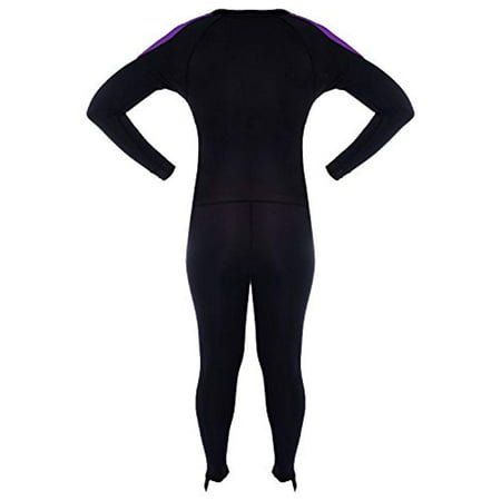snorkeling sports lycra ivation exercising diving wetsuit spearfishing skins swimming suit running purple womens body water
