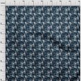 thumbnail image 4 of oneOone Cotton Silk Blue Fabric Geometric Craft Projects Decor Fabric Printed By The Yard 42 Inch Wide, 4 of 4