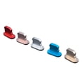 thumbnail image 1 of EeaseCA 5PCS Universial Smart Phone Metal Dustproof Plug Stopper Cover Charging Plug For iPhone(Mixed Color), 1 of 8