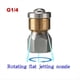 thumbnail image 3 of Kit de Boquillas de Limpieza para Alcantarillado con Chorro de Agua, Limpiadores de Desagües para Hidrolavadoras de 1/4 Pulgada, Accesorios y Conector Rápido., 3 of 5