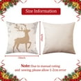 thumbnail image 2 of FairOnly 2 Pcs Christmas Pillow Covers 18"x18" Decorative Throw Pillows for Living Room Farmhouse Couch Pillows for Sofa Bedroom, Gold, 2 of 6