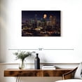 thumbnail image 3 of Elephant Stock Minneapolis Nightscape Wall Art - Horizontal Canvas Wall Art - Living Room Wall Decor - Places Canvas - Black And Brown Decor - 30" x 20", 3 of 8