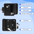thumbnail image 4 of RISTOW Upgraded RV Entry Door Lock with Paddle Deadbolt, RV Travel Trailer Entry Door Lock with Keys for Camper Horse Trailer Cargo Hauler Door Latch Handle Replacement, 4 of 7