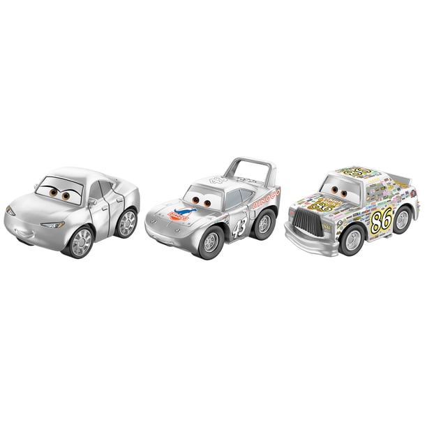 Disney/Pixar Cars Micro Racers Vehicle Cars Silver RSN 3-Pack - Walmart.com