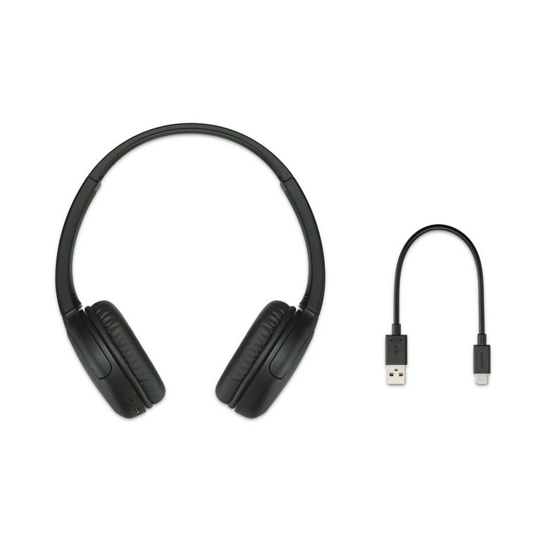 Sony WH-CH510 Wireless On-Ear Headphones with Mic- Black 