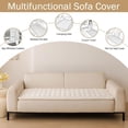 thumbnail image 3 of Couch Covers for Dogs Washable, Non Slip Plush Dog Sofa Protectors, Fuzzy Pet Couch Covers for 3 Cushion Sofa Pet Friendly, 3 of 8