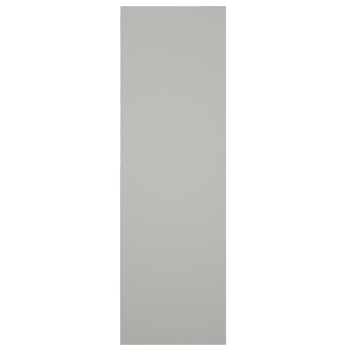 Ekena Millwork 12"W x 68"H True Fit PVC Two Equal Raised Panel Shutters, Hailstorm Gray (Per Pair - Hardware Not Included)