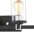 thumbnail image 4 of Atlas Lighting and Home 4-Light Vanity Light with Cylindrical Glass Shade - 28" - Charcoal Black, 4 of 4