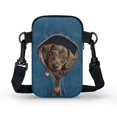 thumbnail image 2 of HELLHERO Polyester Crossbody Sling Bag with Adjustable Strap Adjustable Crossbody Bag for Casual Travel(Pink Leopard Print), 2 of 7