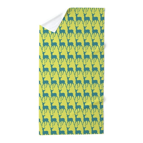CafePress - Cute Whimsy Deer Pattern - Large Beach Towel, Soft 30"x60" Towel with Unique Design