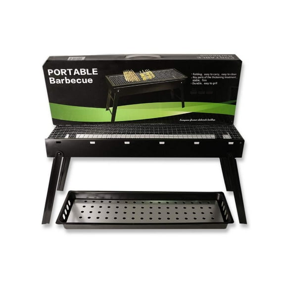 Asador de Carne CM-TOP 60 cm Plegable Portátil Parrilla de Carbón para Carne Asada al Aire Libre