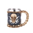 thumbnail image 1 of Moyic Taza de calavera 3D resina acero inoxidable esqueleto copa de vino Metal Retro fiesta café tazas escritorio Vintage vasos coleccionables Mostrada Moyic HA011504-00B, 1 of 6