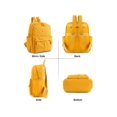 thumbnail image 3 of Deago Small Nylon Backpacks for Women Water Resistant Backpack Purse School Bag Casual Lightweight Shopping Travel Daypack, Yellow, 3 of 9