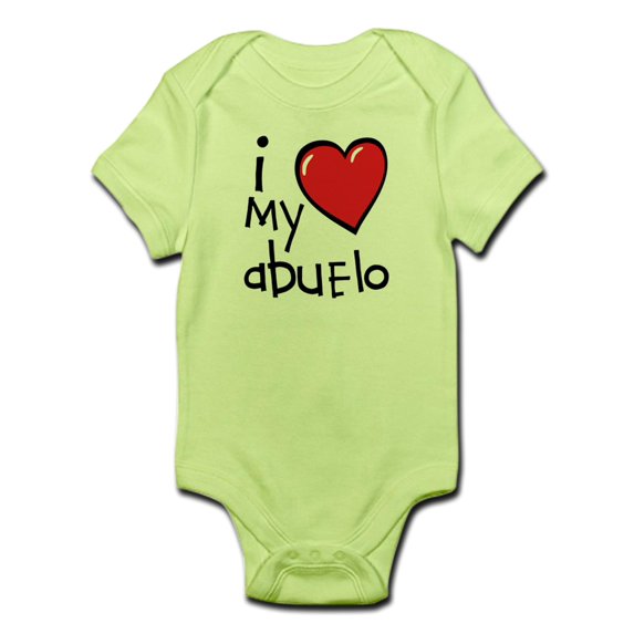 CafePress - I Love My Abuelo Baby Bodysuit - Baby Light Bodysuit
