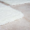 thumbnail image 3 of Lavish Home 67-14-W Super Plush Non-Slip Bath Mat Rug Set, White - 3 Piece, 3 of 6