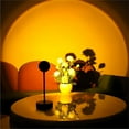 thumbnail image 1 of Sunset Lamp, Sunset Projector Lamp, 180 Degree Adjustment LED USB Night Light, Romantic Visual Family Atmosphere Light for Room/Home/ Living Room Decor (Warm Sunset), 1 of 7