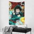 thumbnail image 5 of My Hero Academia Tapestry, Anime Wall Poster Art, Wall Tapestry For Bedroom Living Room Dorm Room, Wall Hanging For Festival Party Events Background Photography Backdrop, 60x40 Inch, 5 of 9