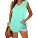 thumbnail image 1 of Camisetas sin mangas para mujer, cuello en V, color sólido básico, casual, fluido, verano, sin mangas Fokelyi WRHS-251-4, 1 of 5