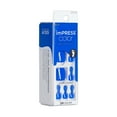 thumbnail image 3 of KISS imPRESS Color Press-On Pedicure Fake Toenails, Short, Square, Deep Blue, 33 Ct., 3 of 5