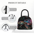 thumbnail image 4 of Vsdgher Colorful Plant Turtle A Print Insulated Lunch Bag Simple Bento Cooler Bag Lunch Tote Bag , Suitable for picnics, school, work, 4 of 6