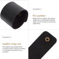 thumbnail image 4 of 6pcs Napkin Rings PU Leather Napkin Rings Simplicity Napkin Buckle Holiday Napkin Rings, 4 of 9