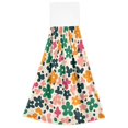 thumbnail image 7 of Yayeee Kitchen Hanging Hand Towels Set of 2 with Loop Bathroom Absorbent Tie Towel, Floral Blooms, 7 of 7