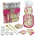 thumbnail image 1 of Juego de cocina Juego de cocina y horneado para niños 15 PCS con delantal de gorro de cocinero Horno Mitón Manguitos de cocina Utensilios de cocina Juego de rol de chef para niños Regalo educativo par Tomshoo Juego de cocina, 1 of 7