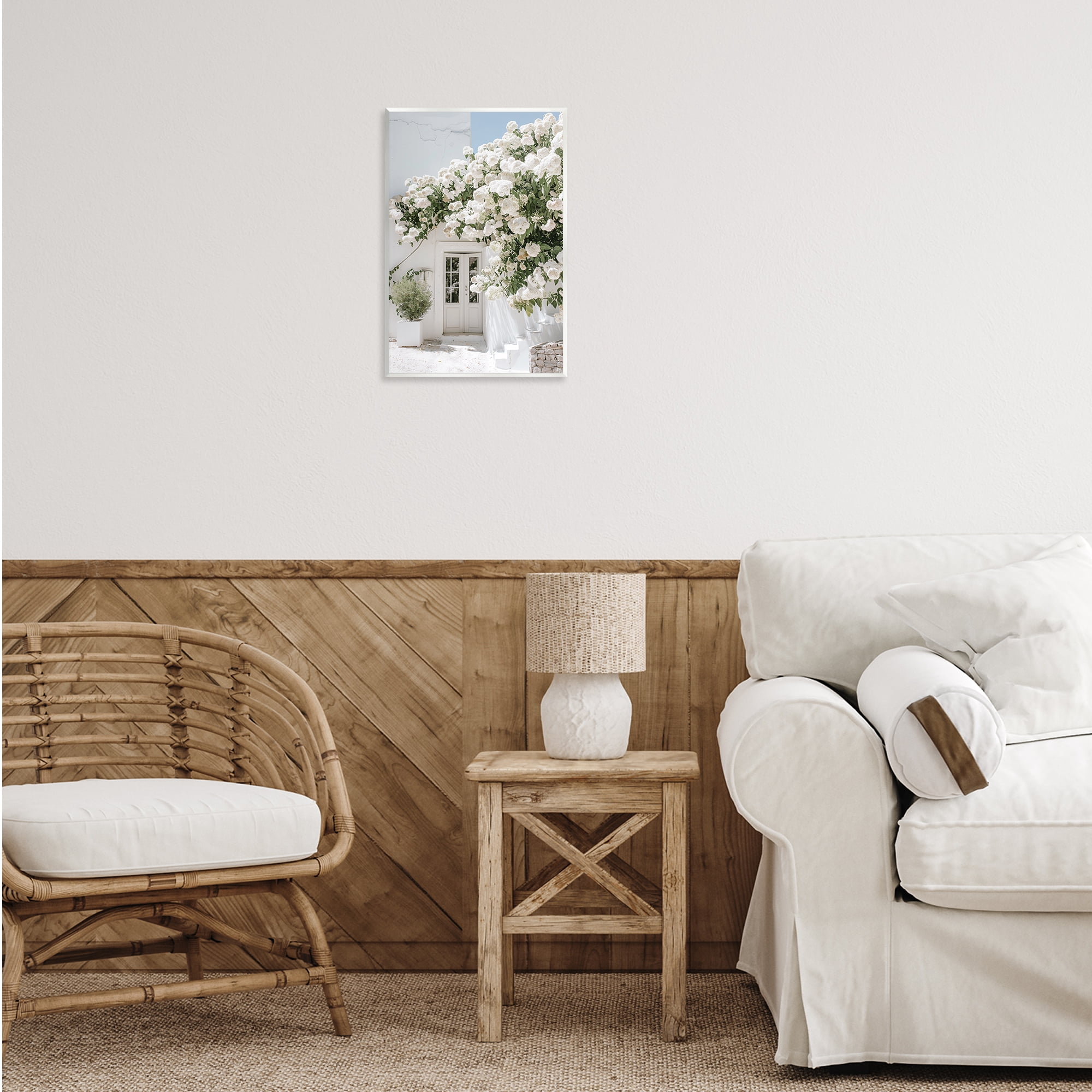 Stupell Industries White Architecture Garden Buildings & Architecture Painting Unframed Art Print Wall Art, 13 x 19