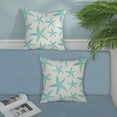 thumbnail image 3 of Coastal Pillow Covers 18x18 Pack of 2 Ocean Themed Teal Starfish Throw Pillow Covers Outdoor Decoration,Summer Beachy Nautical Decorative Pillowcase Linen Cushion Case Decor for Home Sofa, 3 of 6
