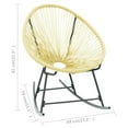 thumbnail image 4 of vidaXL Chaise Acapulco d'Extérieur en Rotin Synthétique Beige, 4 of 4