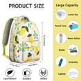 thumbnail image 6 of Summer Backpack with Fresh Lemon Print Lightweight and Stylish School Bag Featuring Bright Yellow Floral Design, 6 of 6