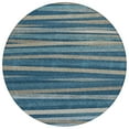 thumbnail image 2 of Addison Rugs Chantille Indoor/Outdoor Transitional Stripes Denim Washable Round Rug, 8' x 8', 2 of 6
