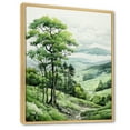 thumbnail image 2 of Designart "Solitude in the Countryside II" Floral Floater Framed Wall Art Living Room, 2 of 7