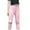 Pink, variant on Qingpeng Girls Cute Print Leggings Soft Half Length Stretch Pants