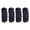 Navy Blue, variant on Rupoun 4PCS Boat Dock Line Double Braided Nylon 1/2 Inch x 15ft (12.7mm x 4.5m) Marine Grade High Strength Rope for Docking Mooring, Black