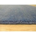 thumbnail image 3 of Handmade Wool Blue Traditional Solid Lori Baft Rug, 3 of 5
