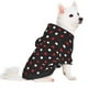 thumbnail image 2 of Fotbe Red and white polka dots Sudadera con Estampado para Perros Pequeños – Suéter con Capucha para Mascotas, Tela Suave de Forro Polar con Bolsillo-X-Large, 2 of 7