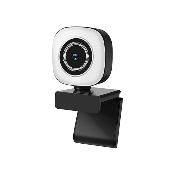 1080P/2K/4K USB2.0 Interface Web Camera with Microphone Automatic Focus Streaming Computer Webcam for Video Conference - Black White