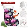 thumbnail image 5 of Cartoon Kirby Christmas Stocking Fireplace Hanging Stocking Ornaments Party Home Christmas Tree Decorations Plush Stocking Holders Xmas Candy Gift Bag, 5 of 8