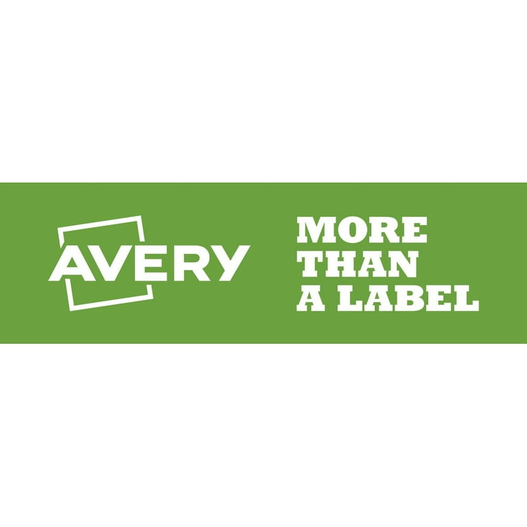 Avery Fabric Labels, White, 1/2 inch x 1-3/4 inch, No-Iron, Handwrite, 54 Labels (10720)
