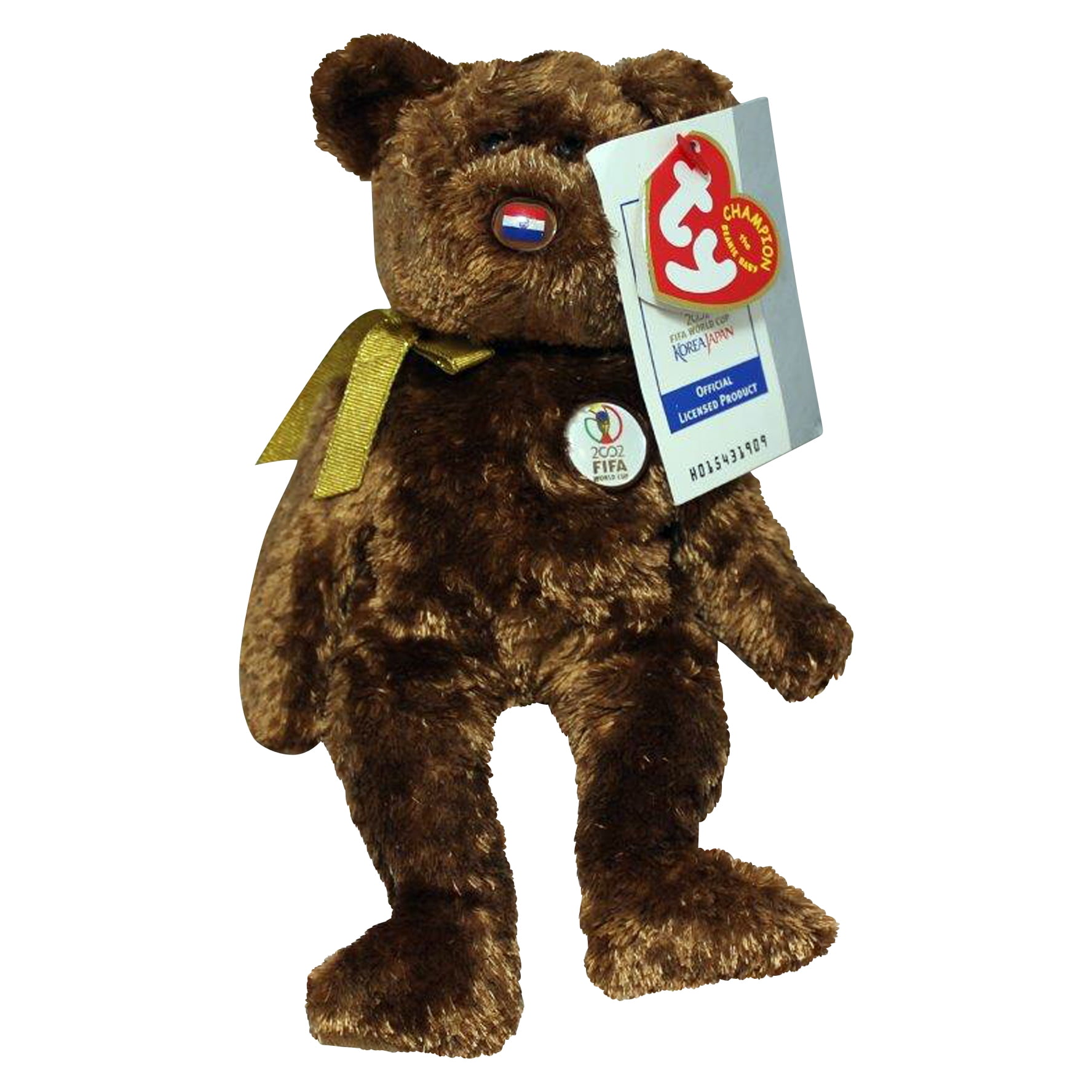 Ty Beanie Baby: Champion Turkey FIFA World Cup Bear | Stuffed