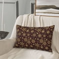 thumbnail image 6 of Binfone Golden Snowflakes Standard Size Pillowcase, Long Staple Pure Cotton Envelope Closure Pillow Cover (Pillow core not included),14"x20", 6 of 7