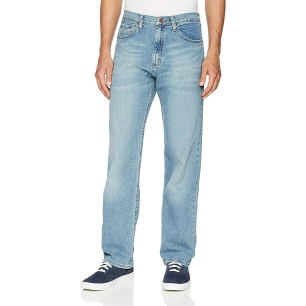 Wrangler Authentics Men's Classic 5-Pocket Relaxed Fit Jean, Bleached ...